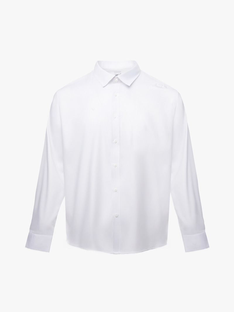 ao so mi tay dai vai bamboo theu chu liberty m o vai form slimfit sm190