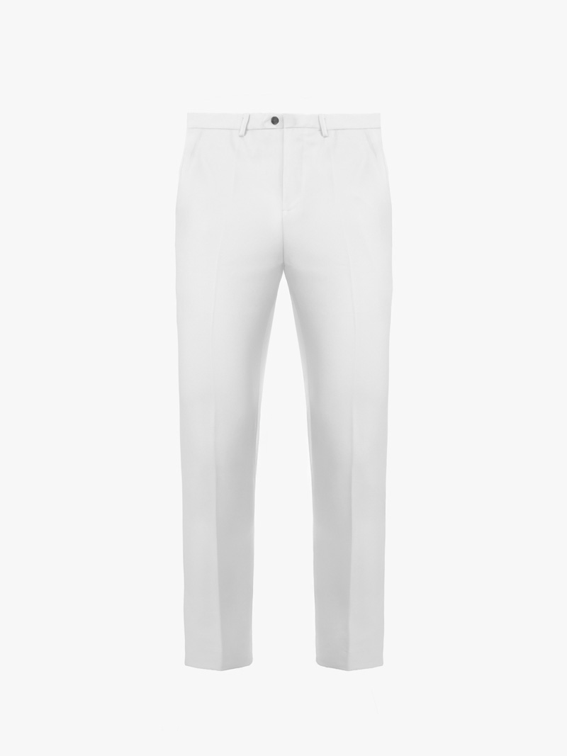 Quần Tây Trơn Form Slimfit QT050 Màu Trắng