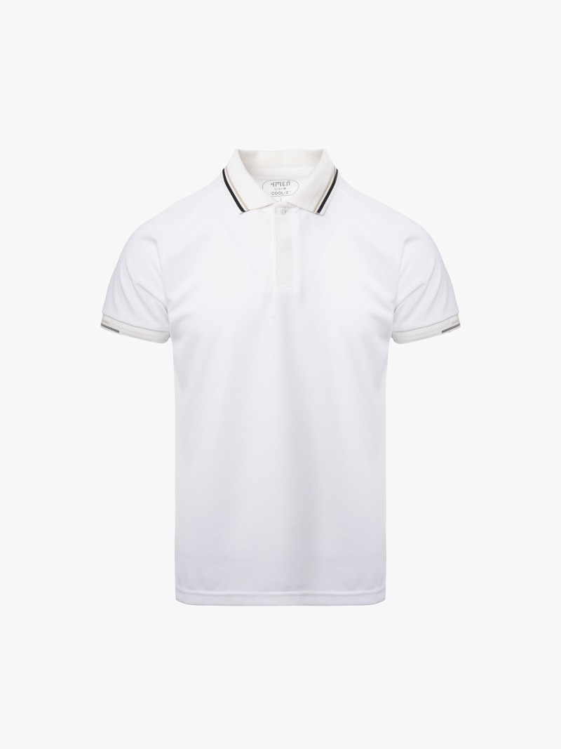 ao polo vai coolmax tron form slimfit po166 mau trang