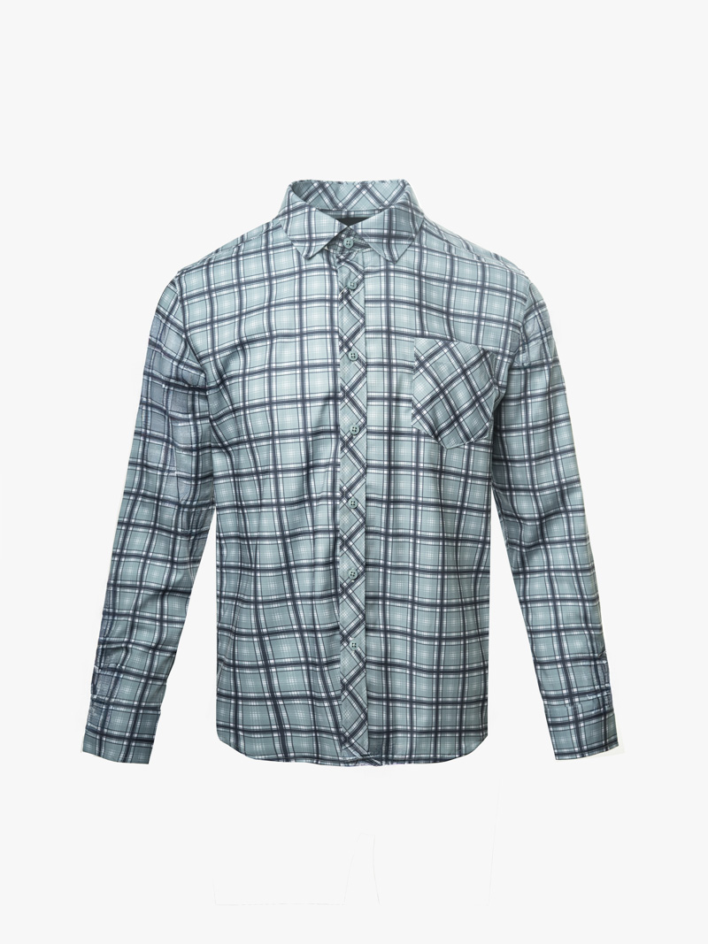 ao so mi caro coolmax form slimfit sm192 caro xanh la