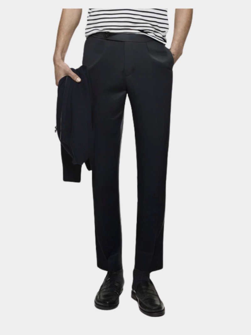 quan tay sidetab tron form slimfit qt069