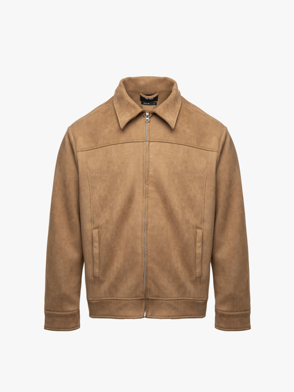 Áo Khoác Da Lộn Dây Kéo Form Regular AK079 Màu Bò