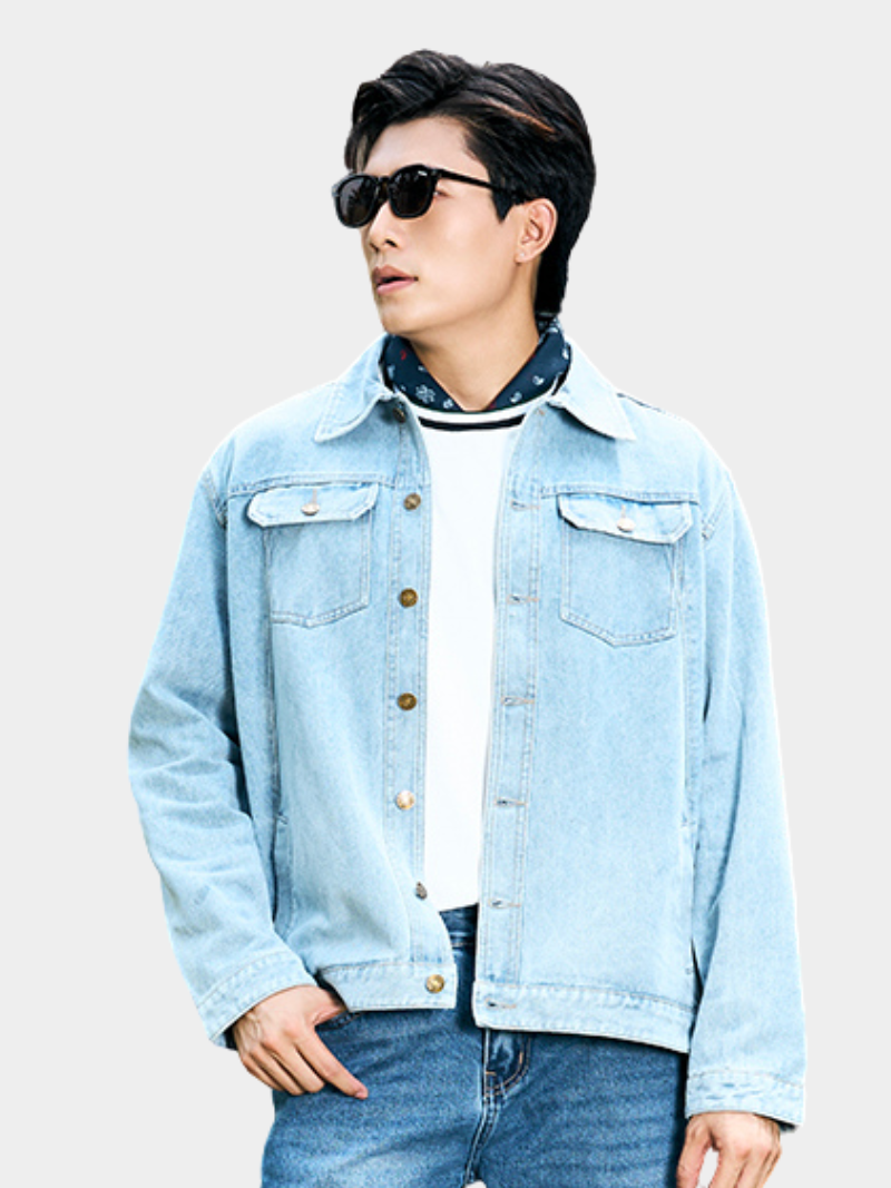 ao khoac jean tron tui hop 2 ben form regular ak077