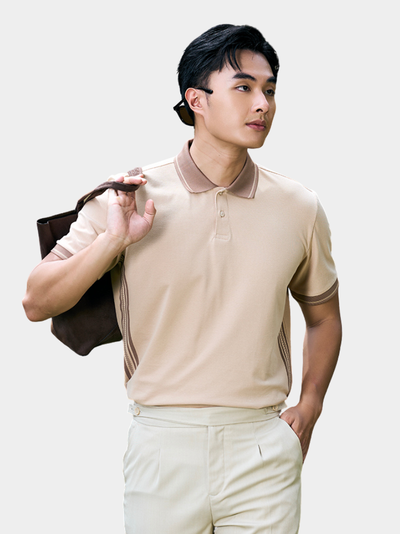 ao polo ca sau in 2 ben suon form regular po175