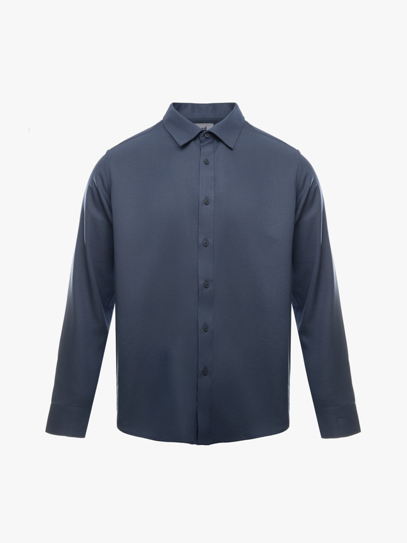 ao so mi denim theu just breath form regular sm196