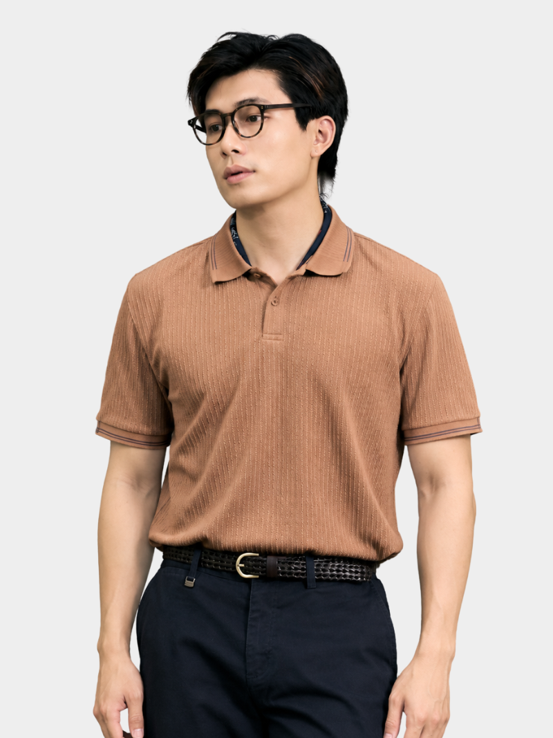 ao polo det kim gan noi form regular po176