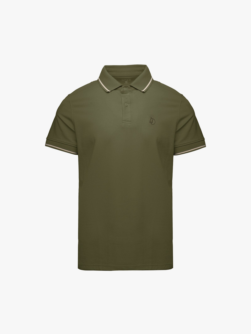 Aó Polo Thêu Đầu Ngựa Ở Ngực Form Slimfit PO181 Màu Rêu