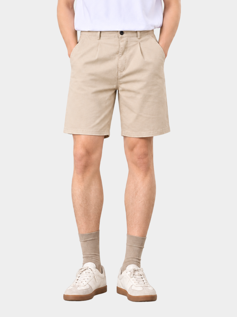 quan short kaki tron form straight qs081
