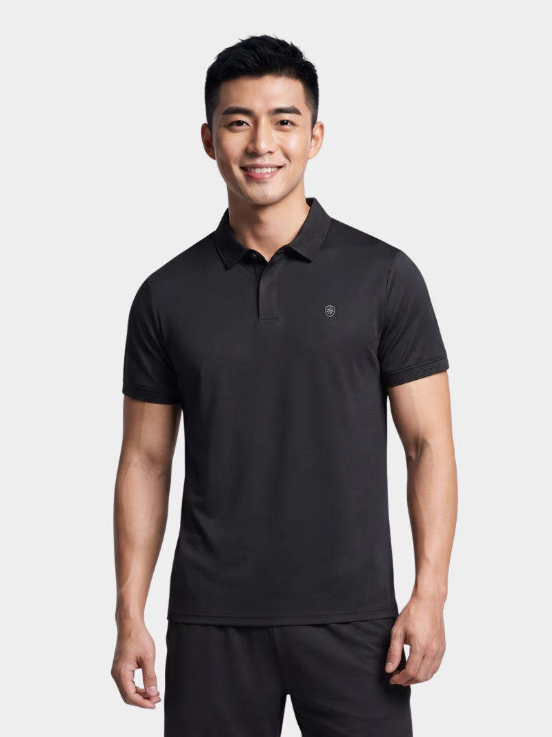 ao polo cool-x in logo bong tuyet form regular po185
