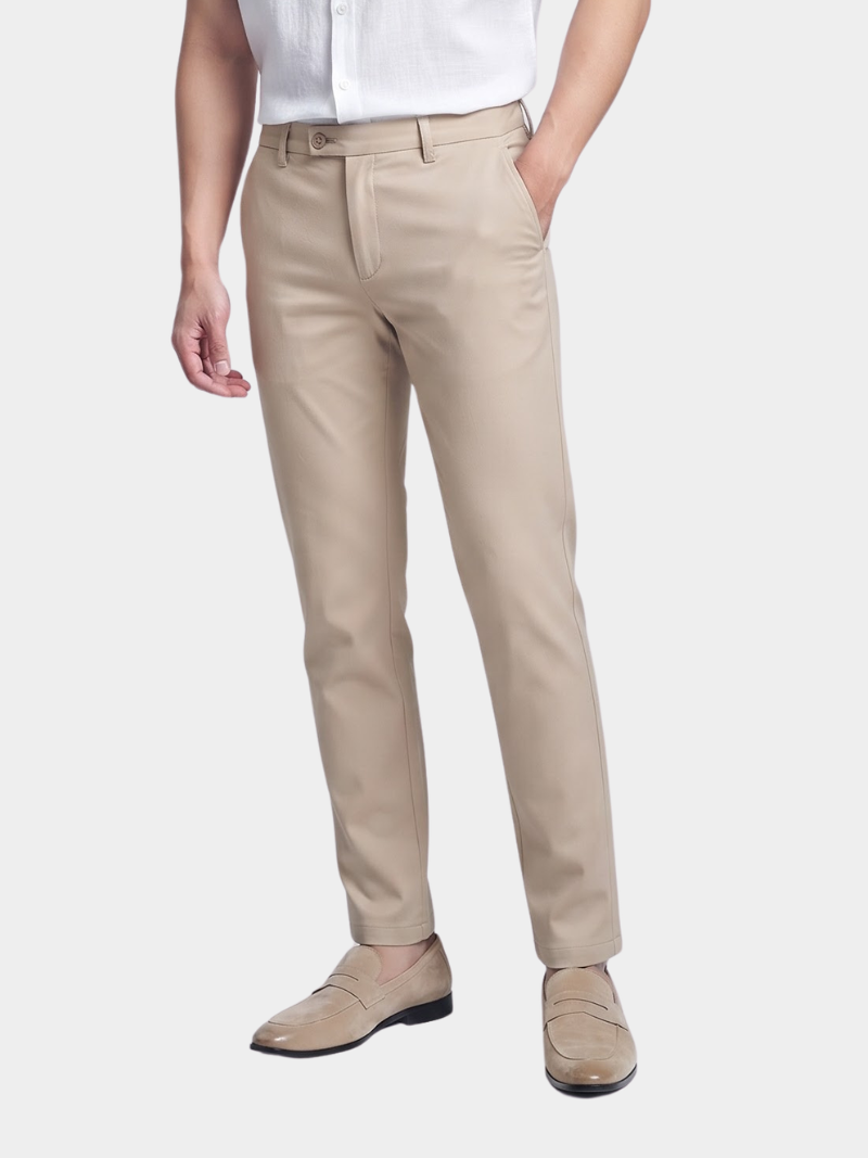 quan kaki tron tui 2 coi form slimfit qk034