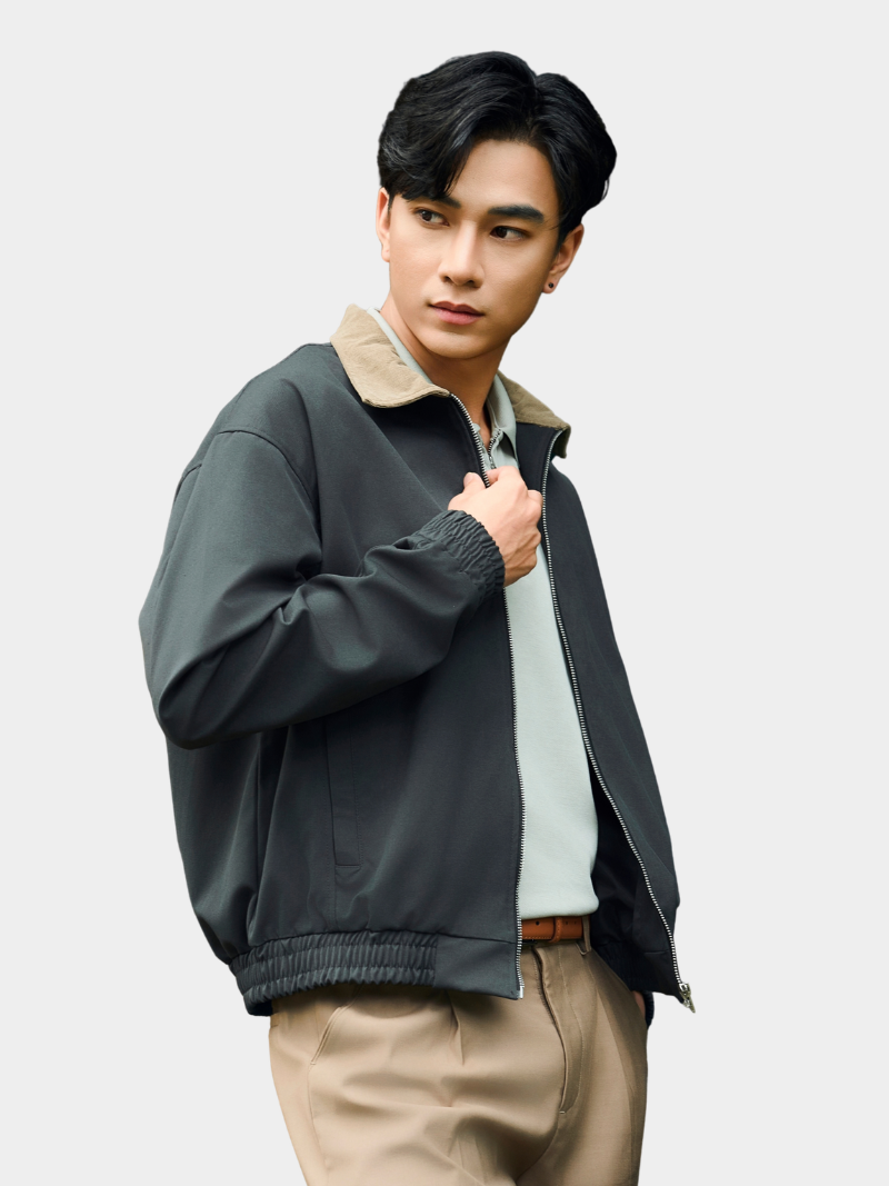 ao khoac blouson form relaxed ak083