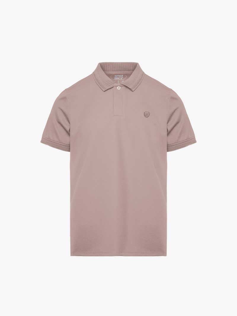 Áo Polo Cool-X In Logo Bông Tuyết Form Regular PO185 Màu Hồng