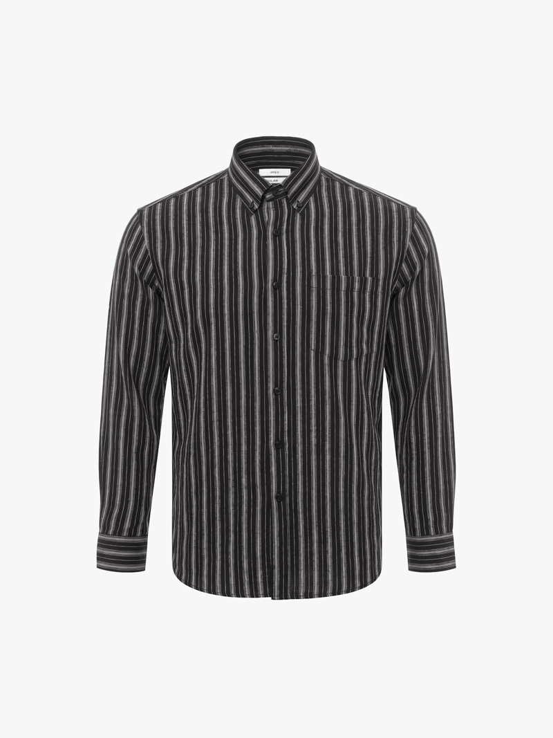 ao so mi soc co button down form relaxed sm212