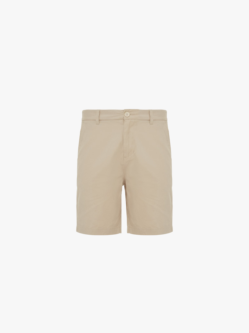 Quần Short Lưng Thun Form Regular QS089 Màu Be